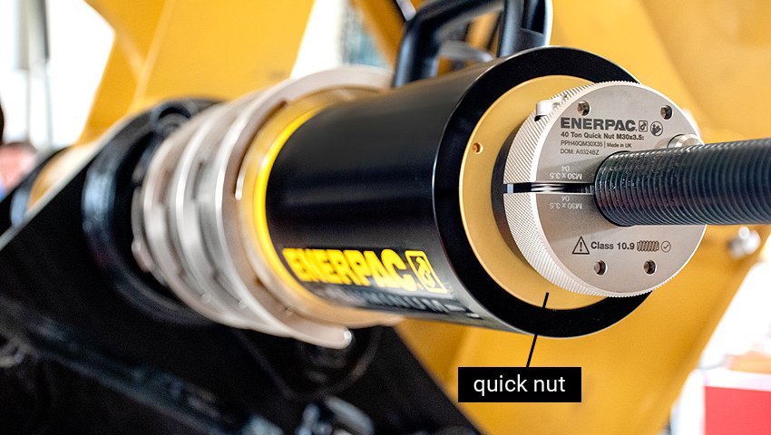 hydraulic pin removal kit - quick nut