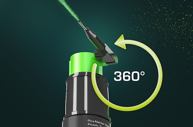 Anwendung: Pica Powder Markierspray