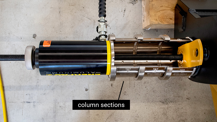 hydraulic pin removal kit - column sections