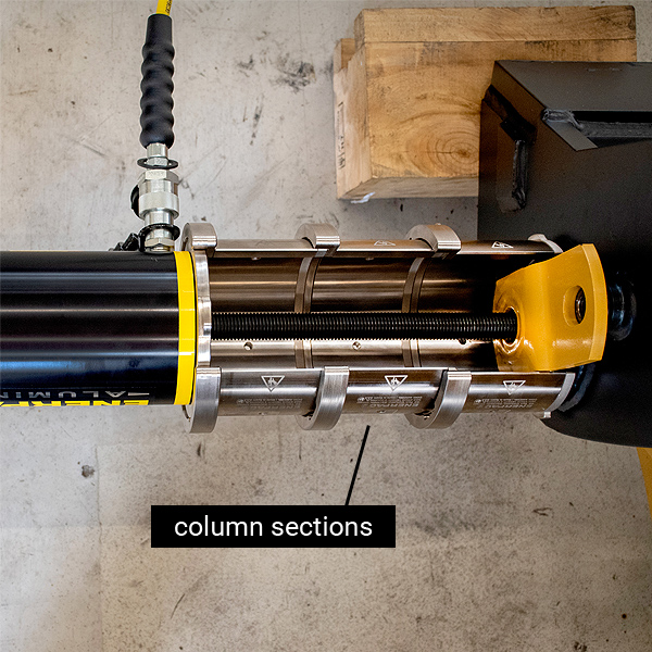 hydraulic pin removal kit - column sections