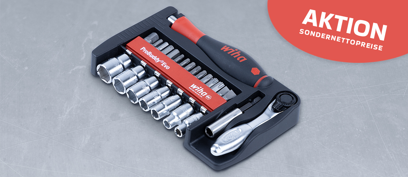 Das Wiha ProBuddy Evo - Bit- und Steckschlüsselset