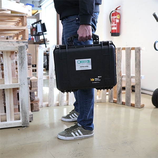 TCS-Einlage im Koffer